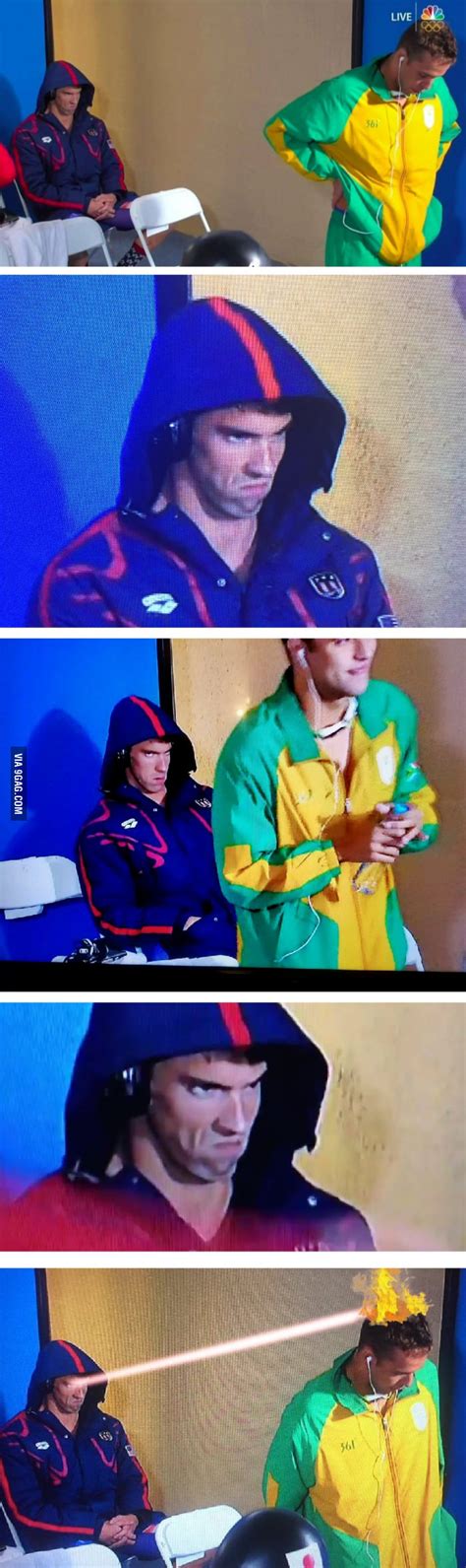 Michael phelps is the greatest swimmer of all time, and the most decorated olympian in history. Michael Phelps glowering at his rival Chad Le Clos at the ...