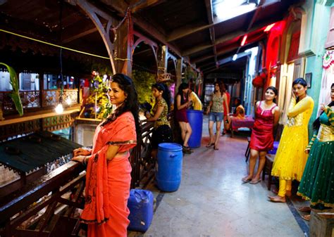 Red street or kamathipura in mumbai. Red light areas in India