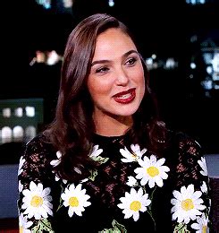 Just next time pls give me the heads up before crashing my house in tel aviv. dailydceu: "Gal Gadot on Jimmy Kimmel Live " (With images ...