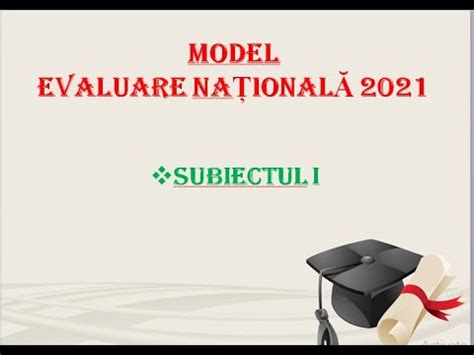 În ianuarie 2021, ministerul a publicat și noi modele de subiecte pentru examenul de evaluare națională. Evaluare nationala 2021 matematica — barem matematica ...