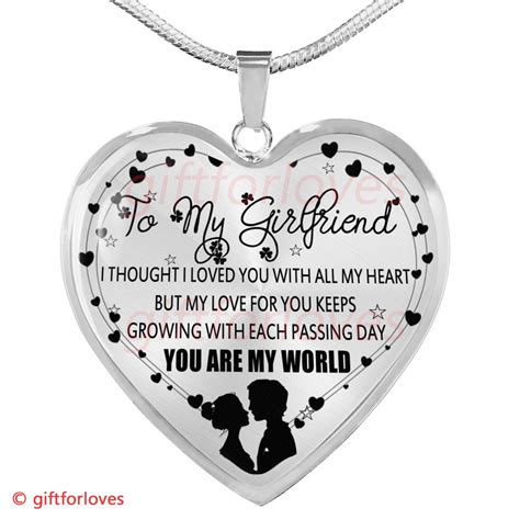 If she hasn't thrown any hints. To My Girlfriend Luxury Necklace: Romantic Birthday Gifts ...