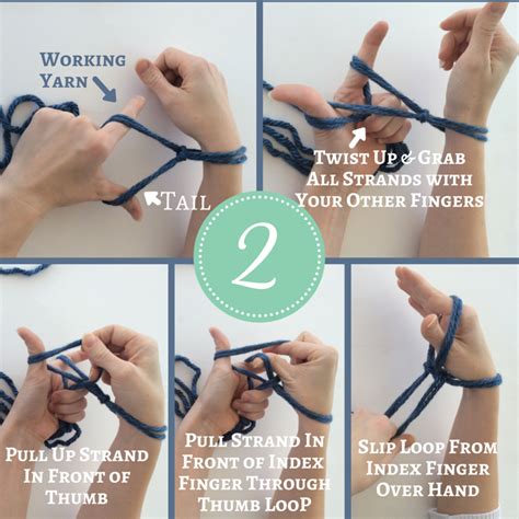 Then, twist your fingers clockwise to make the yarn cross over itself and form a. How to Arm Knit Step-by-Step Instructions | Arm knitting ...