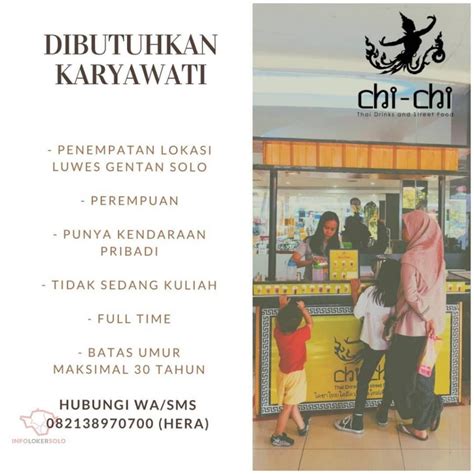 Informasi lowongan kerja bumn maret 2021, cpns, bank, pln, keuangan, pegadaian, pertamina, bpjs, kesehatan, smp, sma, smk, d3, s1 maret 2021. Lowongan Kerja Outlet Chichi Luwes Gentan di Solo - INFO ...