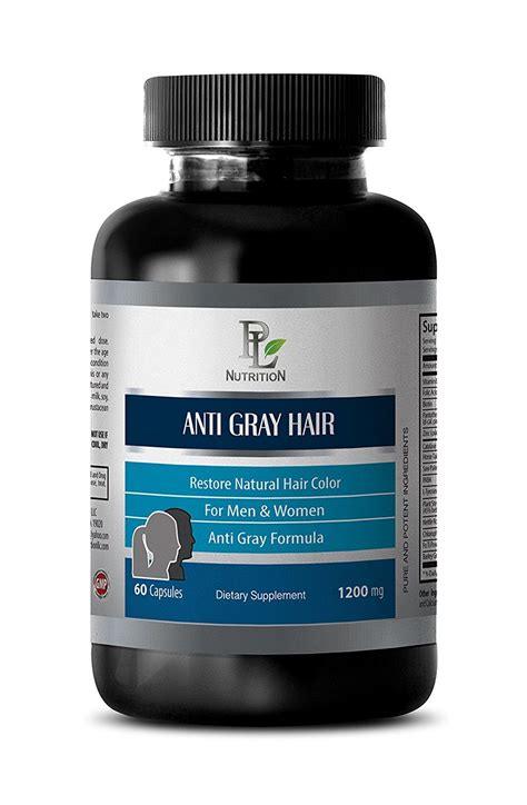 Go away gray contains 5000 iu of catalase as well as folic acid, zinc, biotin and copper as well as a synergistic and proprietary blend of ingredients, that are not listed on the bottle. Anti gray hair - ANTI GRAY HAIR NATURAL COMPLEX 1200mg ...