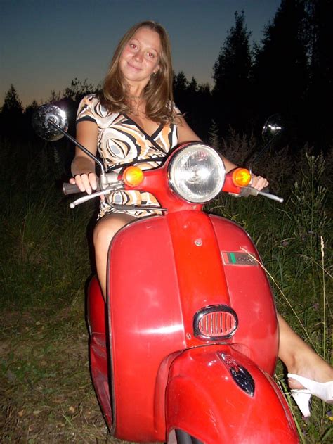 Designed & made in singapore. Sexy Vera is posing on an old Vespa (17 pics) | Erooups.com