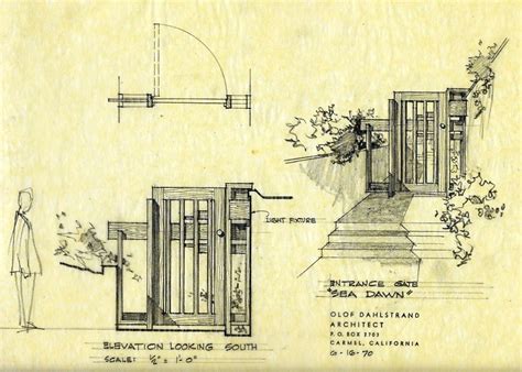 Inspired by the work of frank lloyd wright. Sea Dawn Gate, Carmel, CA | Affordable house design, Usonian house, House plans