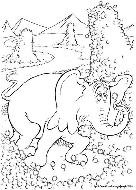 Horton hears a who coloring page coloring home. Horton Hears A Who Coloring Page - Coloring Home