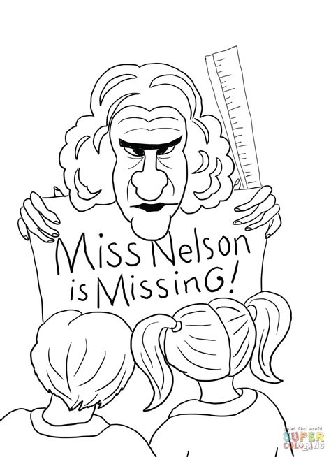 Missing you lots coloring pages. Miss Nelson is Missing Coloring Pages Free