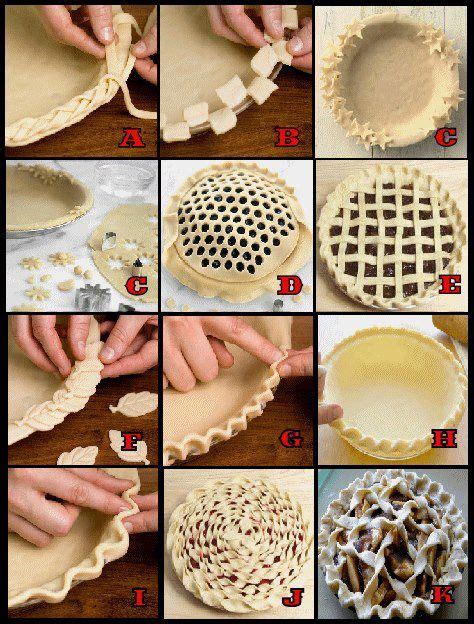 From easy pie crust recipes to masterful pie crust preparation techniques, find pie crust ideas by our editors and community in this recipe collection. Thanksgiving-Food ideas-How to make decorative pie crusts | Holiday pie crust, Decorative pie ...