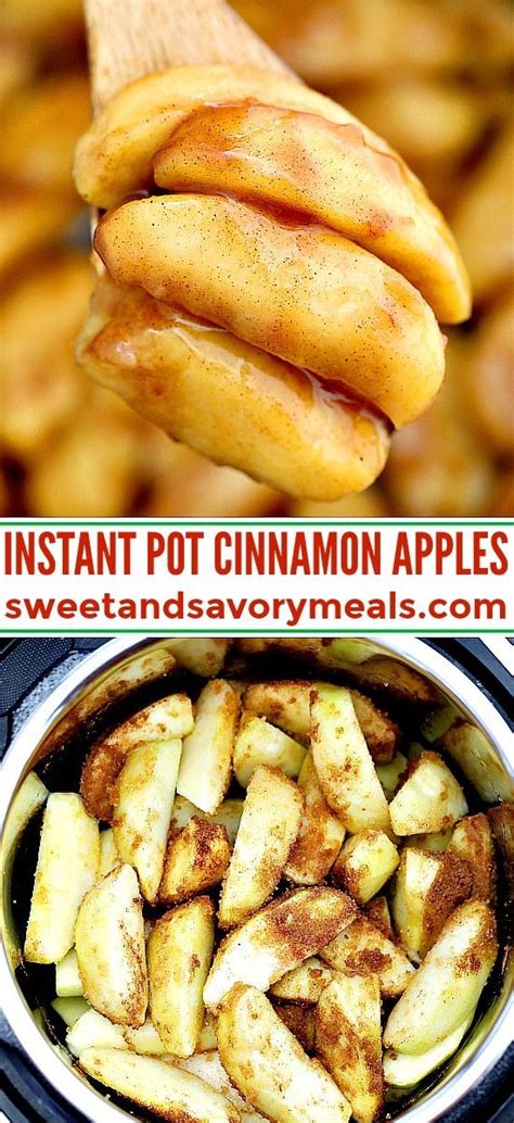 … if you want a sweet treat but you're counting calories, these simple baked apples are a seasonal delight that take just 13. Instant Pot Cinnamon Apples in 2020 | Instant pot dinner ...