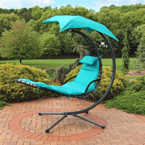 You need to know which ones are worth your buck. Sunnydaze Floating Chaise Lounger Swing Chair w/Canopy ...