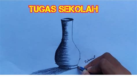 CARA MENGGAMBAR VAS BUNGA - YouTube