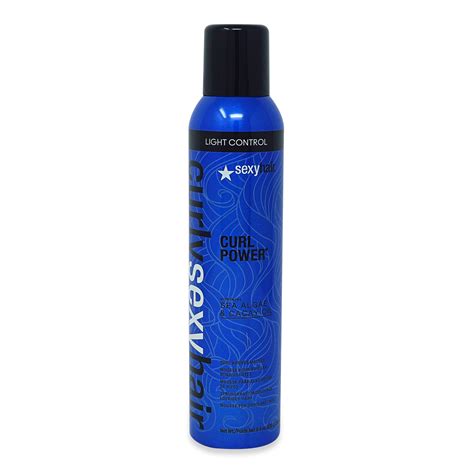 Infused with sea algae & cacay oil. SEXYHAIR Curl Power Curl Bounce Mousse, 8.4 oz.