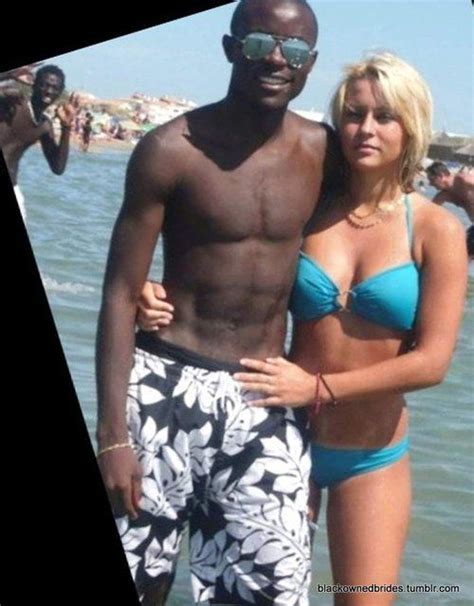 This opens in a new window. White women with black men flirting, swimming and relaxing ...
