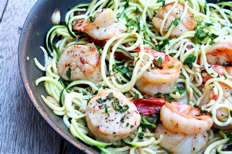 Do all noodles & company have zucchini noodles. Shrimp and Scallop Scampi with Zucchini Noodles - Cooking ...