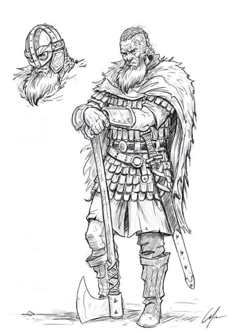 Offre spéciale valable jusqu'à dimanche minuit ! How To Draw a Viking Sketch by ARTOFJUSTAMAN en 2020 | Dessin viking, Tatouages de guerriers et ...