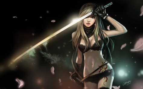 Download animated wallpaper, share & use by youself. Anime Girl with Katana Wallpapers HD / Desktop and Mobile ...