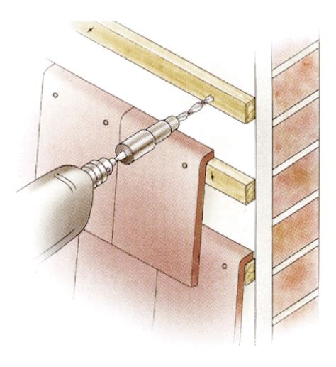I used frame fixing screws, the same as you would for fixing a wooden door frame to a brick wall e.g. TurboFast Fixings for securing Timber or MDF to Bricks and ...