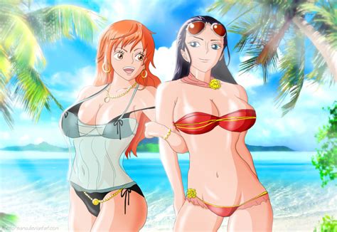 Beautiful nami one piece anime wallpaper 05 wallpaper. Sarada Uchiha: Nami and Nico Robin 4 Sexy Fan Arts