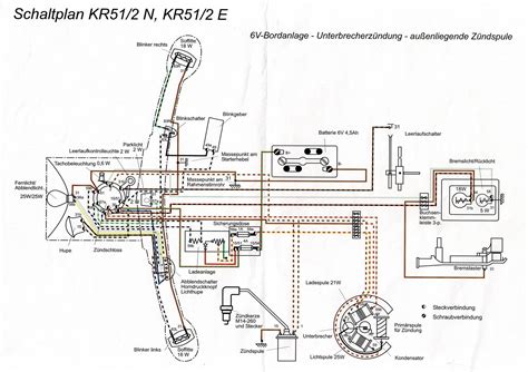 Stromlaufplan fahrerseite golf 4 türschloss defekt trotz. Kabelbaum für Simson KR51/1 KR51/2 SR4-2/3/4 mit farbigen ...