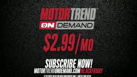 Motor trend is an american sports television network owned by motor trend group, a venture of discovery inc. Motor Trend On Demand Black Friday Deal TV Commercial ...