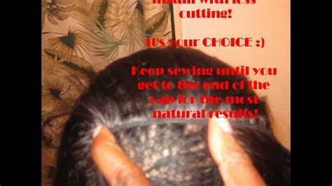 After all of these steps are successfully completed you may style the hair how you desire. How To Sew In Your Hair Hair Extensions/Weave Easy ...