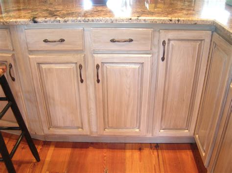 I have ceramic tile floors in tan. How To Whitewash Kitchen Cabinets | Sweet Kitchen