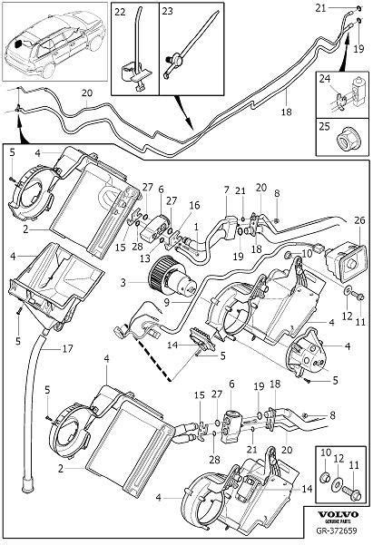 The ice drives the front wheels of the vehicle. Volvo XC90 A/c expansion valve (rear). Climate unit ...