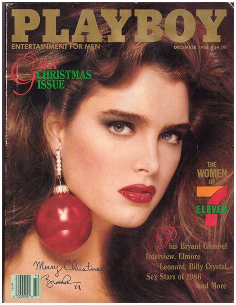 Maybe you would like to learn more about one of these? Playboy's Brooke Shields Christmas Issue Dec. 1986