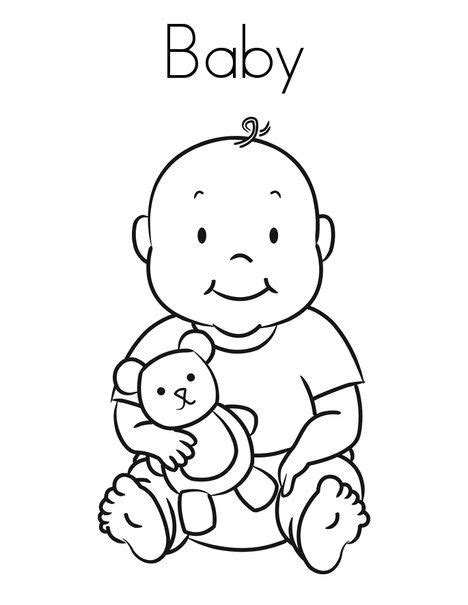 Our birth & newborn baby coloring pages in this category are 100% free to print, and we'll never charge you for using, downloading, sending, or sharing them. Free Printable Baby Coloring Pages For Kids | Baby ...