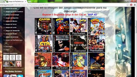 En él podrán jugar con contrincantes en internet que no conocen o con sus amigos. Descarga Juegos de PlayStation para Pc Full Español - YouTube