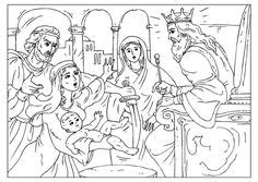 Old testament coloring pages depicting epic events in the bible suitable for toddlers, preschool and kindergarten (page 1). Old Testament Bible Coloring Pages - King Solomon was a ...