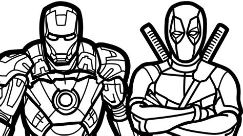 Op deze pagina vind je kleurplaten van de lego marvel avengers. Cartoon Deadpool Drawing at GetDrawings.com | Free for ...