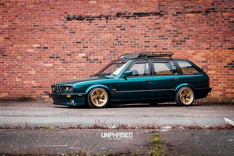 Wheels with mixed performance tires, bmw. Adams E30 - Unphased Elite | Bmw e30 touring, Bmw e30, Bmw wagon