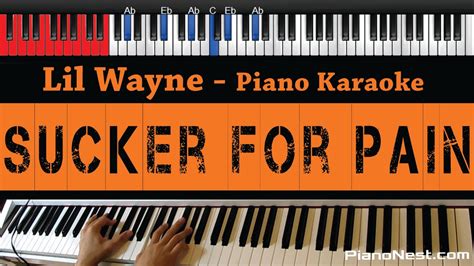 Sucker for pain is a song by the american rappers lil wayne and wiz khalifa and american band imagine dragons, with american rapper logic and american singer ty dolla sign featuring american band x ambassadors. Lil Wayne - Sucker For Pain - HIGHER Key (Piano Karaoke ...