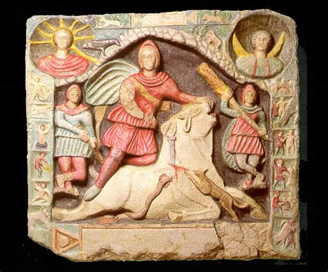 His name is derived from the ancient. An interesting online colour image of Mithras killing the ...