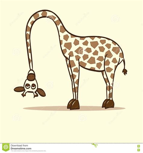 We have compiled for you a large collection of images with different animals. Giraffe Neck Bent To The Ground Stock Illustration - Illustration of animal, cute: 81966423