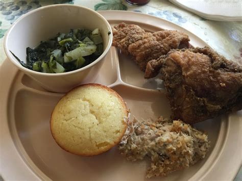 The centerpiece of any southern fish fry. Southern Buffet at Two Sister's Kitchen