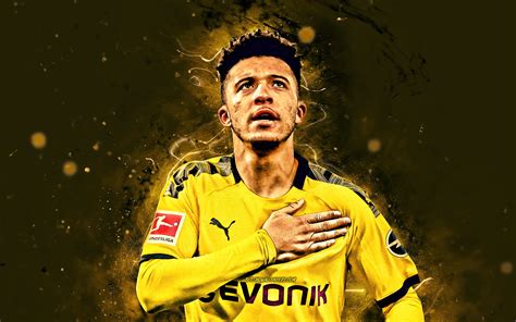 Fußball ist eine passion, eine leidenschaft. Herunterladen hintergrundbild 4k, jadon sancho, 2020 ...