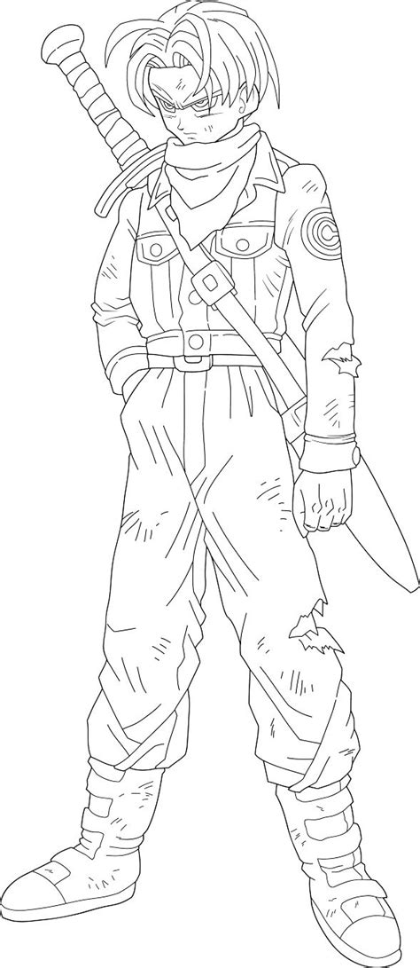 Comments for trunks dragon ball z. Mirai (Future) Trunks Dragon Ball Super Lineart by ...