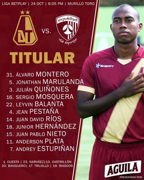 With footlive.com you can follow deportes tolima results and la equidad results. EN VIVO - Tolima vs La Equidad online por la Liga BetPlay ...