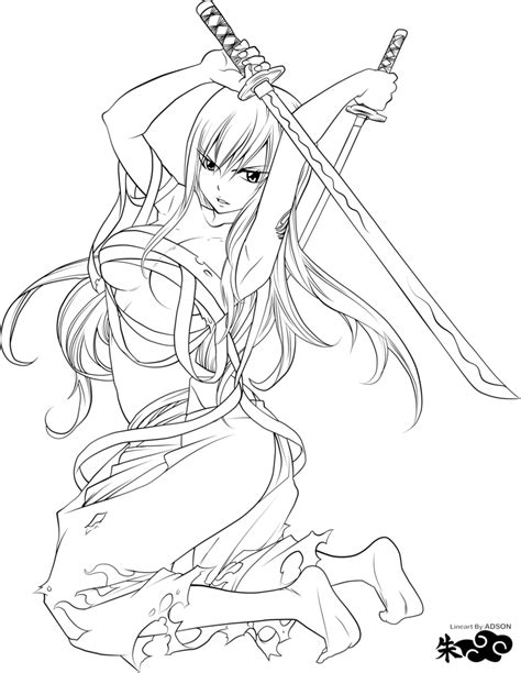 Fairy tail team lineart by ishthakviantart on deviantart. Pin by spetri on LineArt: Fairy Tail | Fairy coloring ...