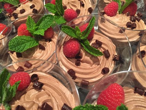 Not only is it pretty, everyone gets their that will be the right temperature for adding the egg yolks. Light Chocolate Mousse Recipe - Vicki Retelny