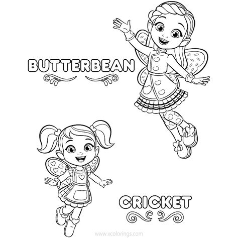 Let's get cooking kids can help butterbean outdo ms. Butterbean's Cafe Coloring Pages Poppy Butterbean Cricket ...