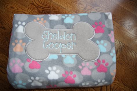Make it extra personal by using your own handwriting. Personalized Pet Blanket Paw Print Dog Blanket embroidered ...