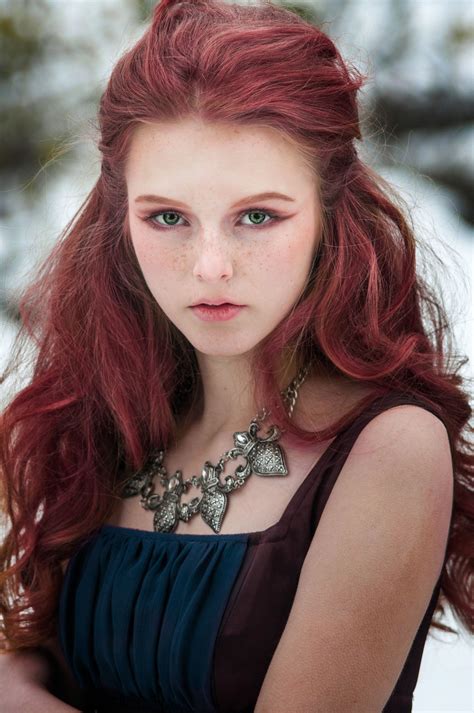 Want to discover art related to redhead? Girl in Snow by Marynu.deviantart.com on @deviantART | Red ...