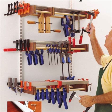 I am going to make plans for this lumber rack (should be done this evening) so if you would like my material list and dimensions, they will be available in the plans. Easy-Store Clamp Rack DIY plan - WoodFan in 2020 | Clamp ...