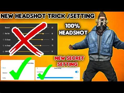 Find the best free fire videos. #Free Fire New Secret Headshot Setting 100% Headshot ️ ...