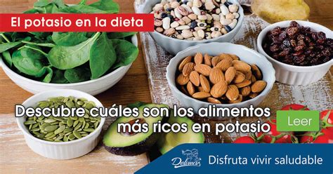 Descubre los alimentos con alto contenido en potasio ✅ descarga la tabla con más de 900 alimentos y consulta nuestra dieta rica en potasio. Alimentos ricos en Potasio | Tabla y requerimiento diario - Alimentación Saludable Delimás