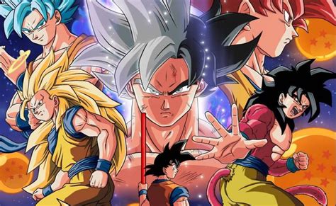 In dragon ball z, goku is back with his new son, gohan, but just when things are getting settled down, the adventures continue. Artista faz ilustração com todas as formas de Goku em ...